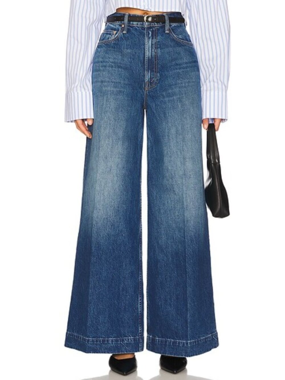 New! Mother The Headliner Sneak High Rise Flare Jeans